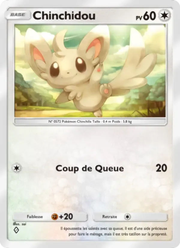 Minccino card in French