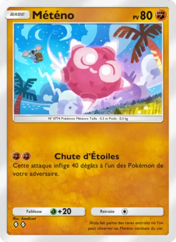 Minior card in French