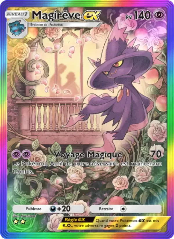Mismagius ex card in French
