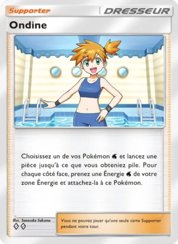 Misty card in French