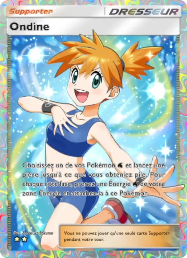 Misty card in French
