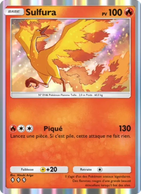 Moltres card in French