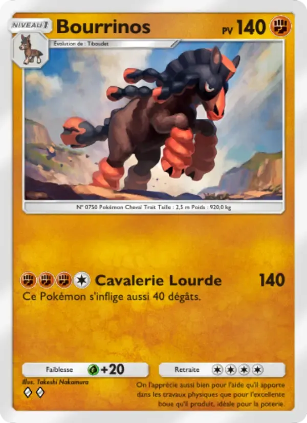 Mudsdale card in French