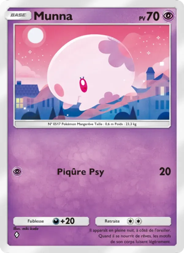 Munna card in French