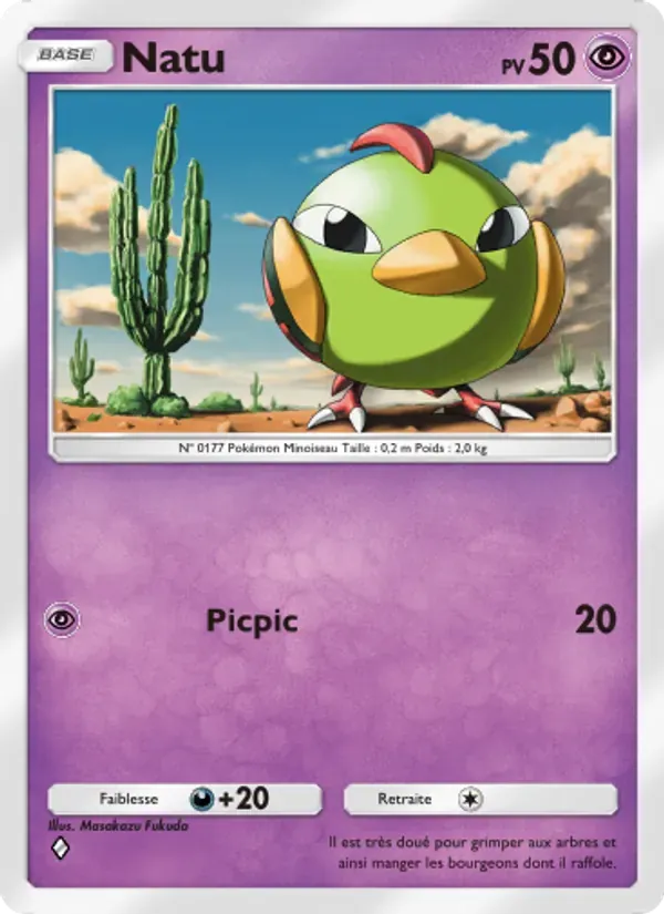 Natu card in French