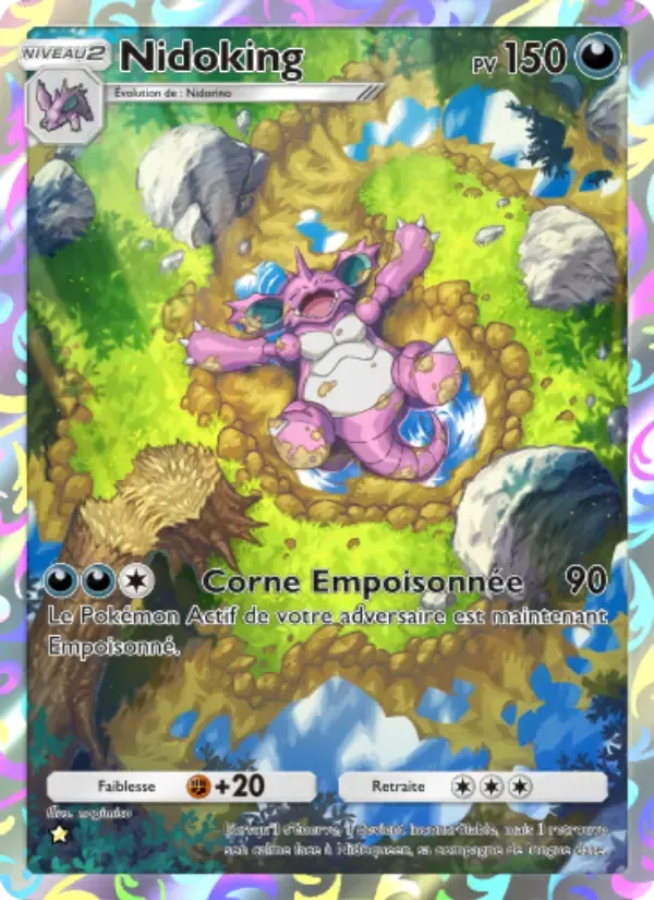 Nidoking card in French