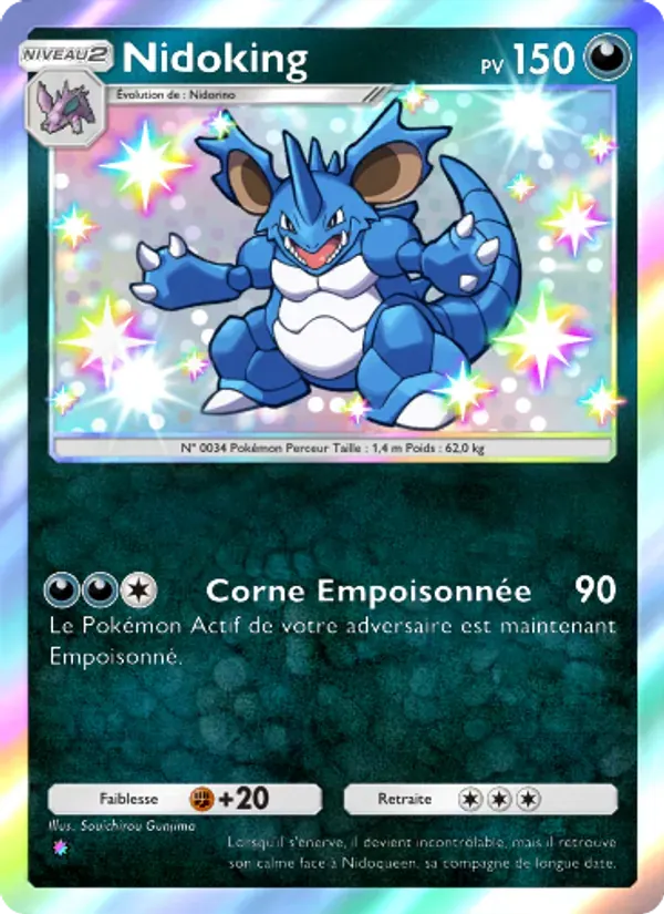 Nidoking card in French