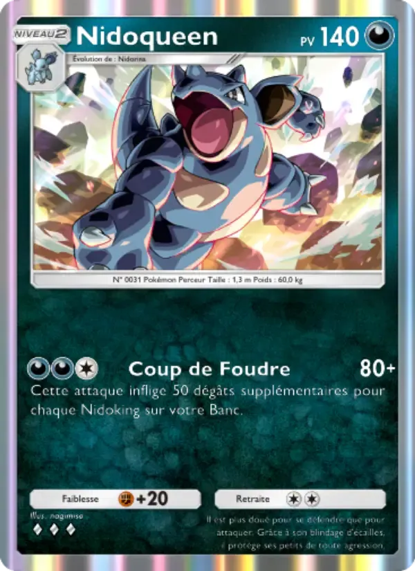 Nidoqueen card in French
