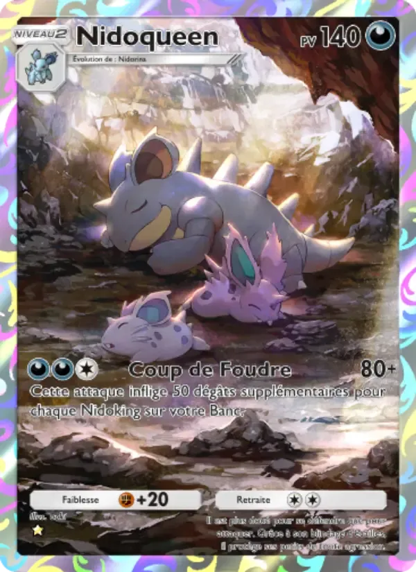 Nidoqueen card in French