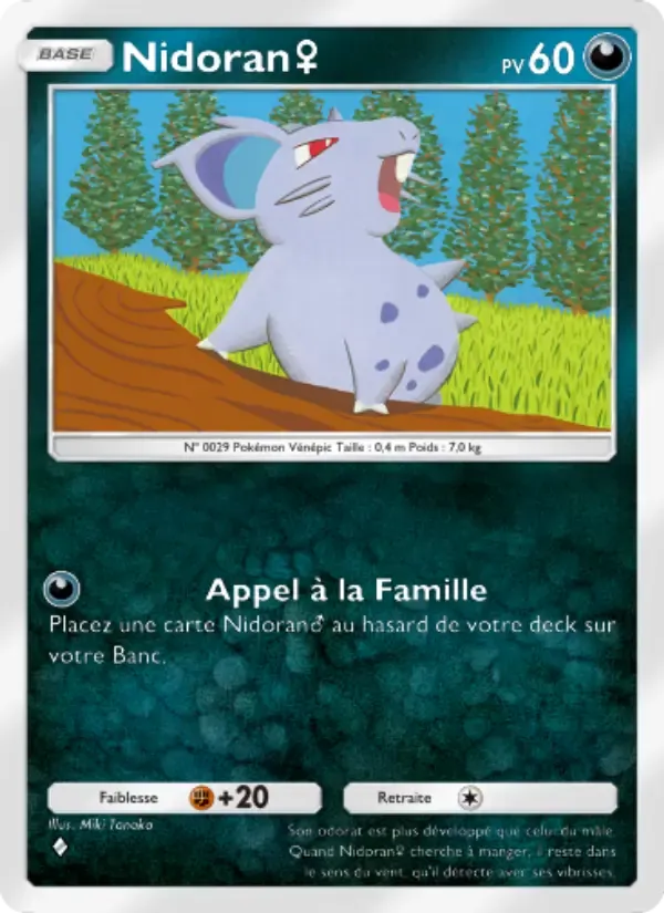 Nidoran♀ card in French