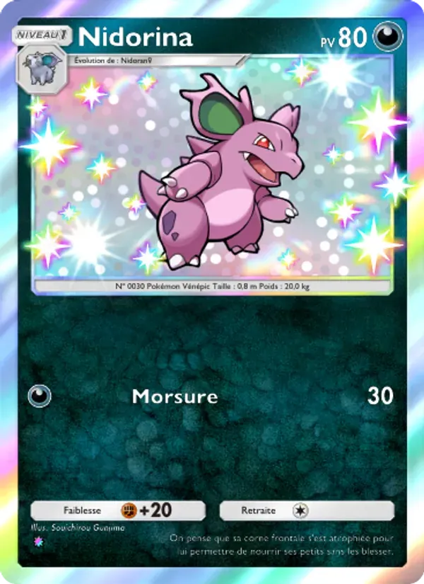 Nidorina card in French
