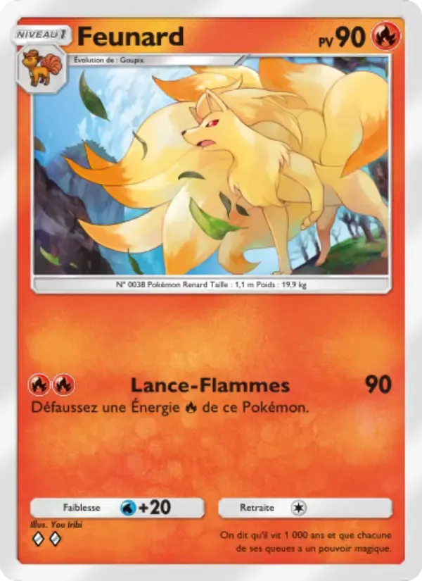 Ninetales card in French