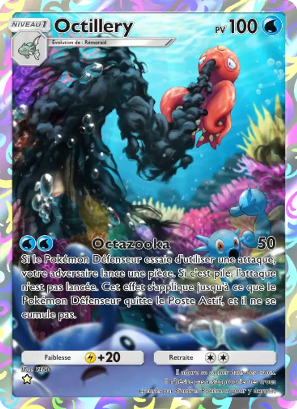 Octillery card in French