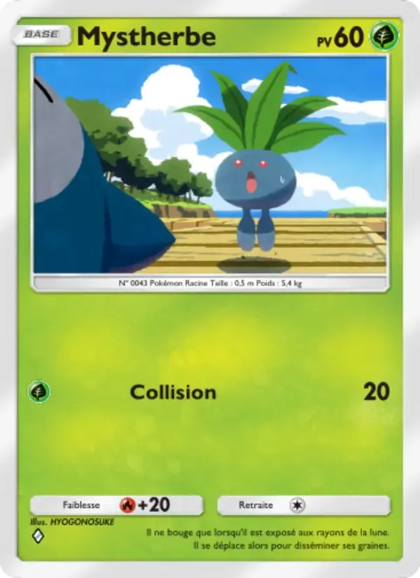 Oddish card in French