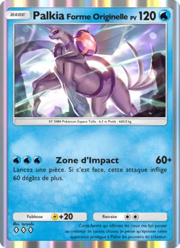 Origin Forme Palkia card in French