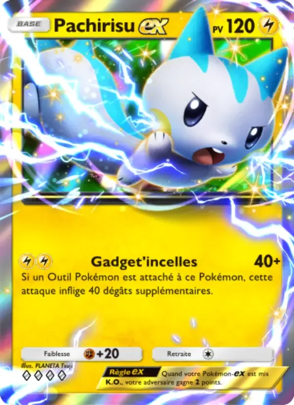 Pachirisu ex card in French