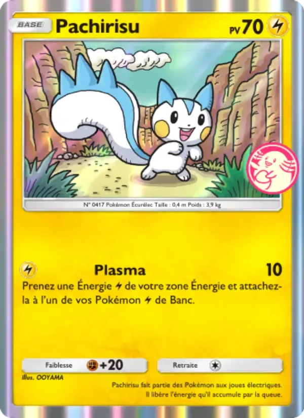 Pachirisu card in French