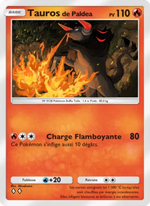 Carte Paldean Tauros en Français