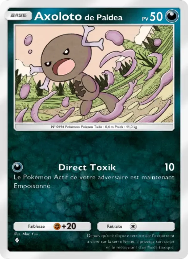 Paldean Wooper card in French