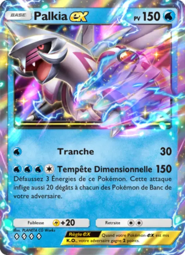 Palkia ex card in French