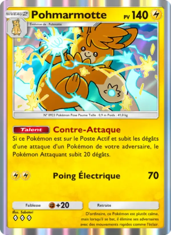 Pawmot card in French