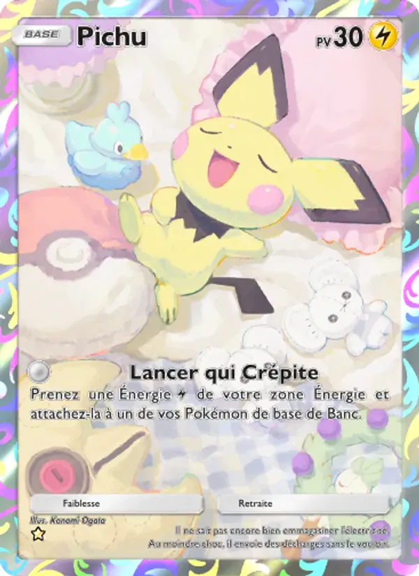 Pichu card in French