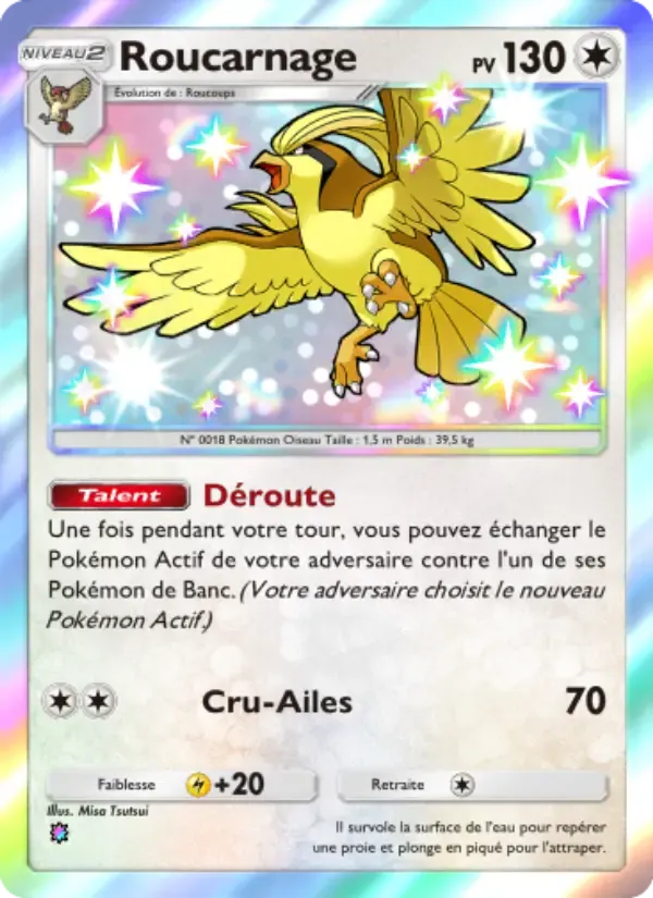 Pidgeot card in French