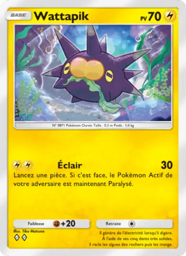 Pincurchin card in French