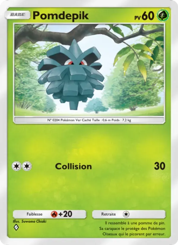 Pineco card in French