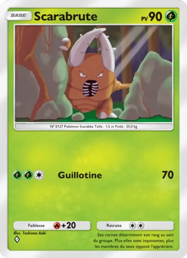 Pinsir card in French