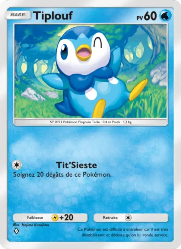 Piplup card in French