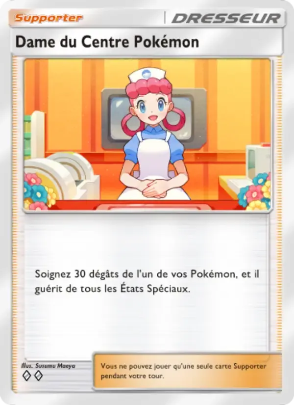 Pokémon Center Lady card in French