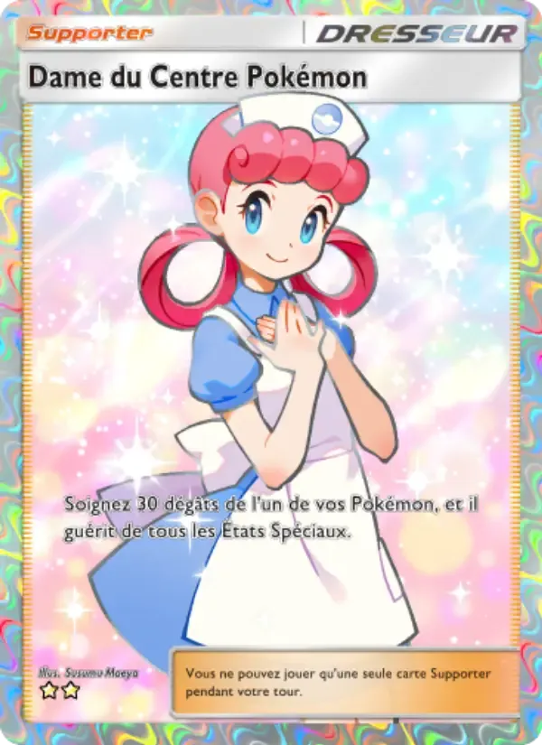 Pokémon Center Lady card in French