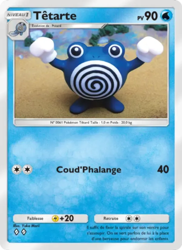 Poliwhirl card in French