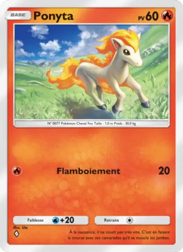Ponyta card in French
