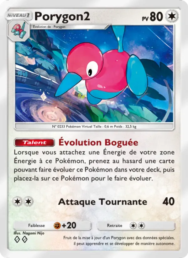 Porygon2 card in French