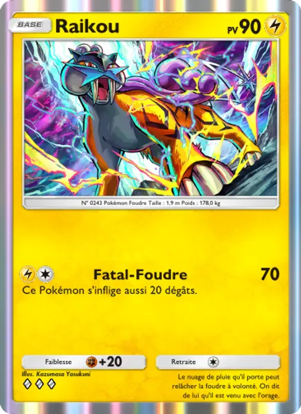 Raikou card in French