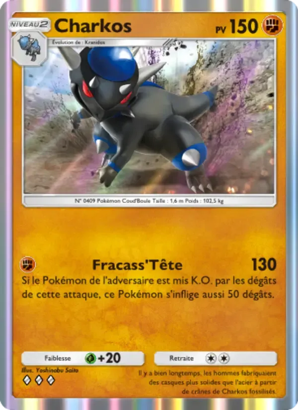 Rampardos card in French