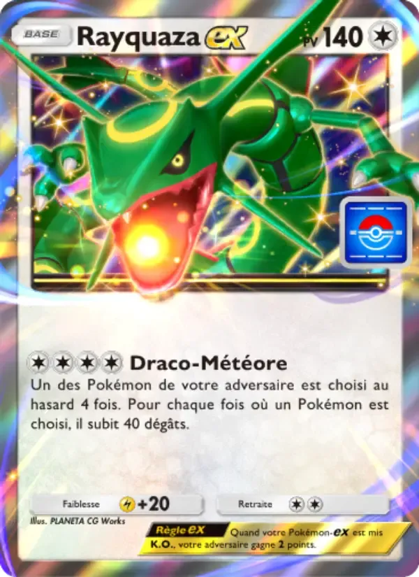 Carta de Rayquaza ex em Francês