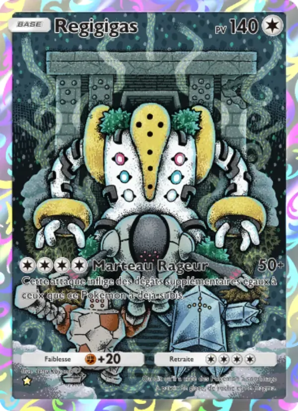 Regigigas card in French