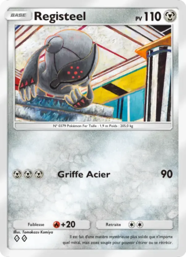 Registeel card in French