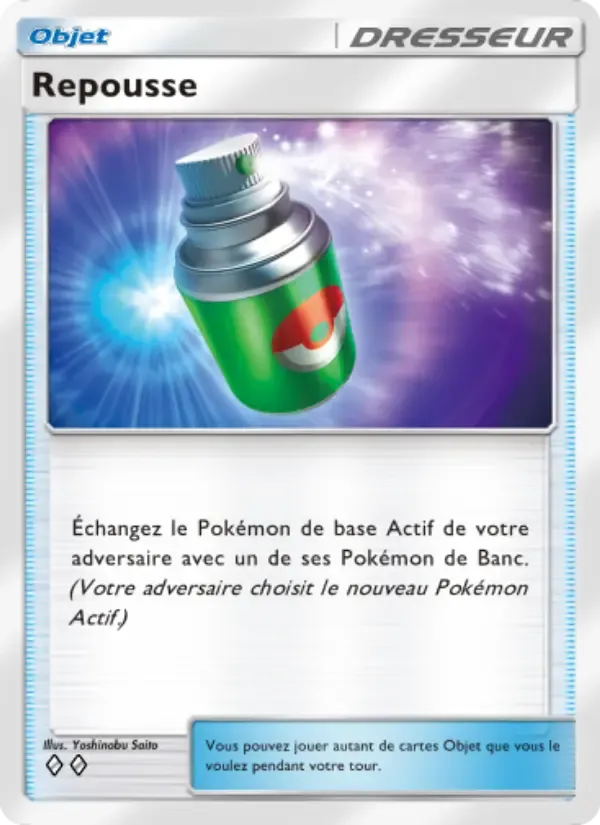 Repel card in French