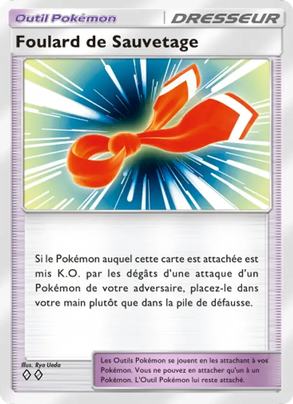 Rescue Scarf card in French