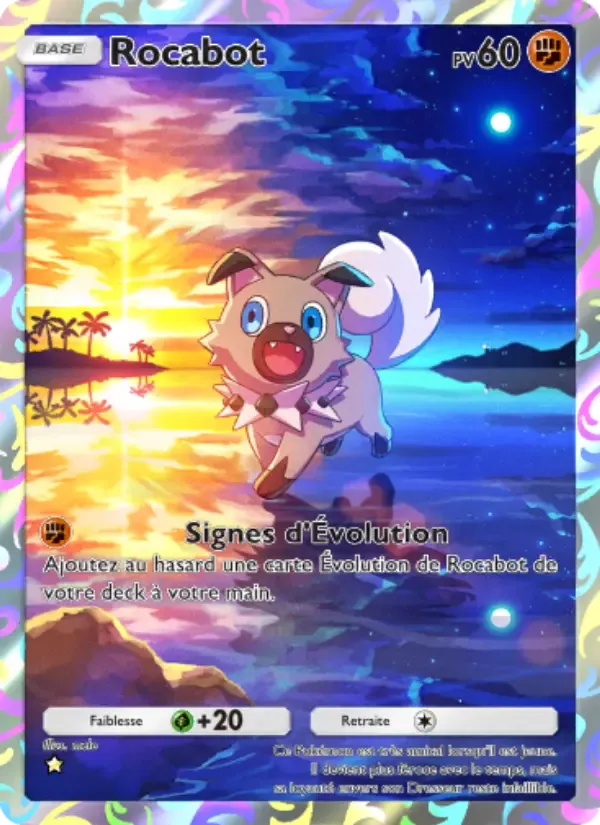 Rockruff card in French