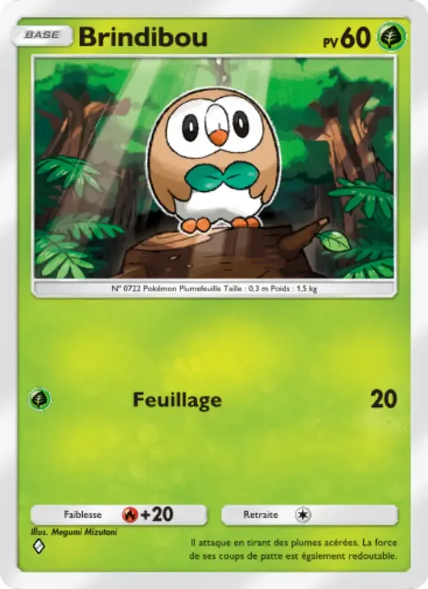 Rowlet card in French