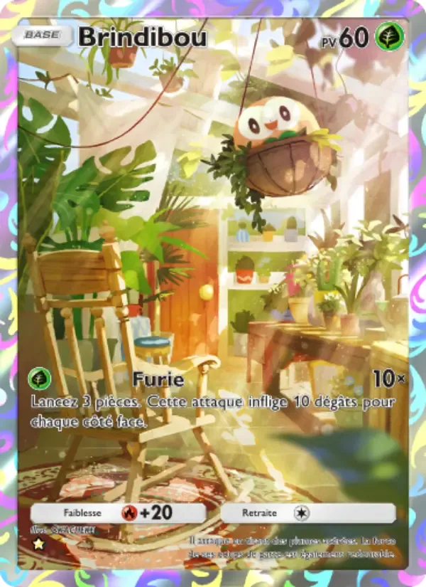 Rowlet card in French
