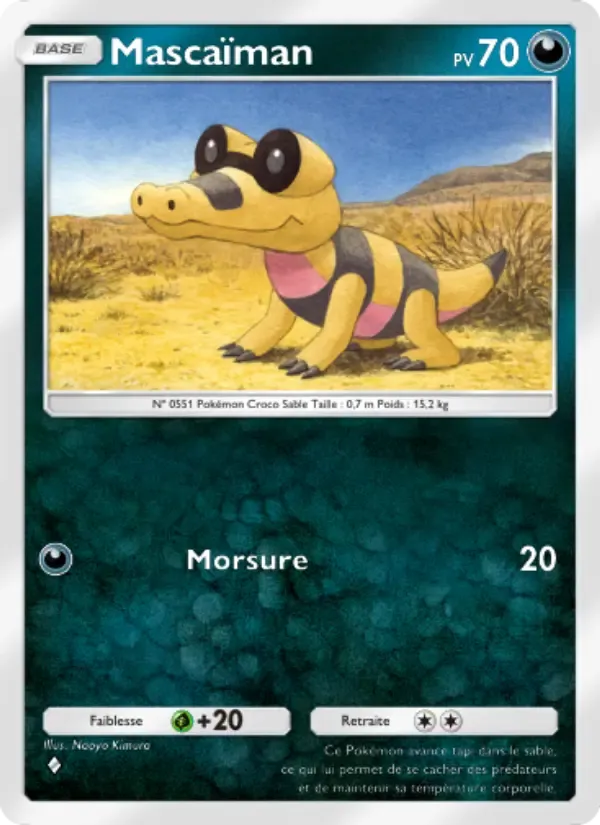 Sandile card in French