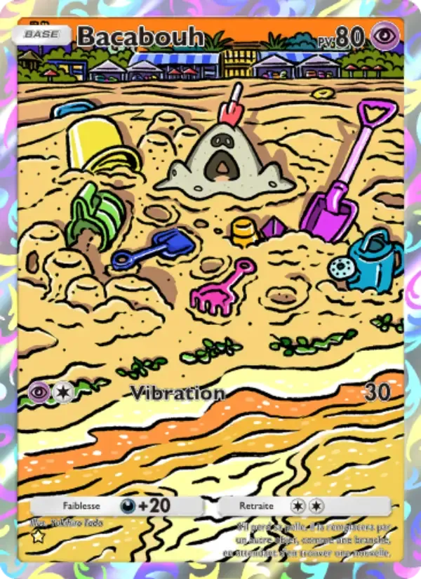 Sandygast card in French