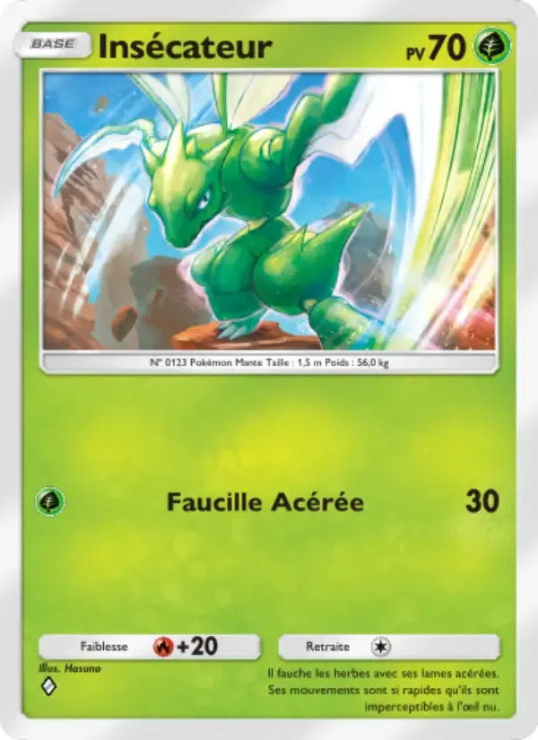 Scyther card in French
