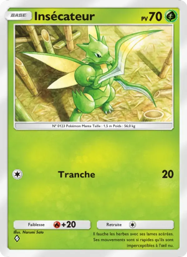 Scyther card in French